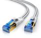 Primewire Flaches LAN-Kabel CAT 8, 0,25 Meter, Weiß