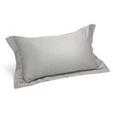 Caleffi 35297 katoensatin paar kussenslopen voor standaardbedden, zilver