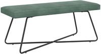 vidaXL Bank Zeegroen 110 x 40 x 45 cm fluweel