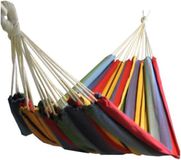 Merkloos Hangmat voor meerdere personen - 210x150 cm - belastbaar tot 300 kg - comfortabel en stevig hangmat 2 person