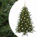 vidaXL Sapin de Noël artificiel avec boule de Noël 150 cm 150 LED Blanc chaud