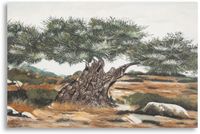 Mauro Ferretti Schilderij Olive Oil Painting -w 120×3,8×80 cm