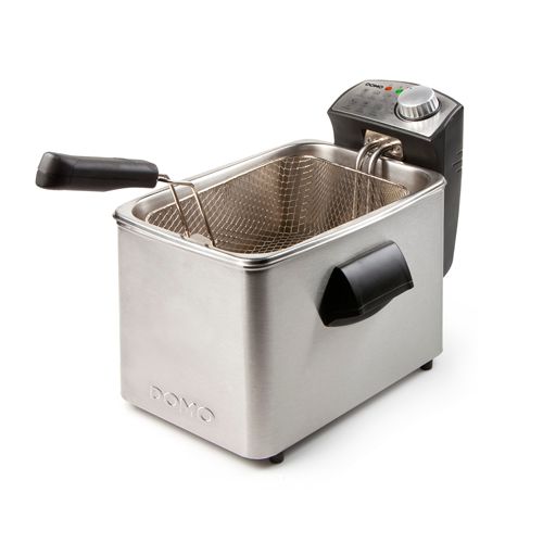 DOMO DO458FR - Friteuse - 4L - 3000W - Zwart/RVS