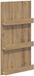vidaXL - Tijdschriftenrek - Artisan - Eiken - 51 x 11 x 102 cm - Bewerkt hout