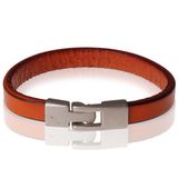 Stone Valley Leren armband Heren Bruin - 20.5cm