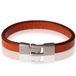 Stone Valley Leren armband Heren Bruin - 20.5cm