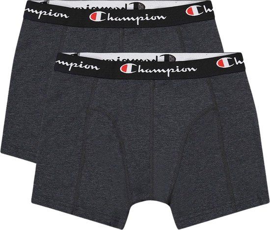 Champion Smooth Seam Boxershorts Heren (2-pack) - Maat XXL - Donkergrijs