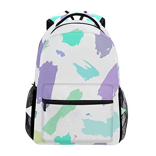 FANTAZIO Rugzakken Schattig Patroon School tas weven Daypack met rits OneSize 2