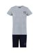 CR7 - Cristiano Ronaldo Boys BASIC Short Nachtkledij grijs gemêleerd / zwart
