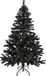 Merkloos / Sans marque Haushalt International Zwarte kunst kerstboom/kunstboom - 150 cm