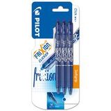 Pilot FriXion Ball Clicker stylo gel - bleu - 0.7 mm - encre bleue