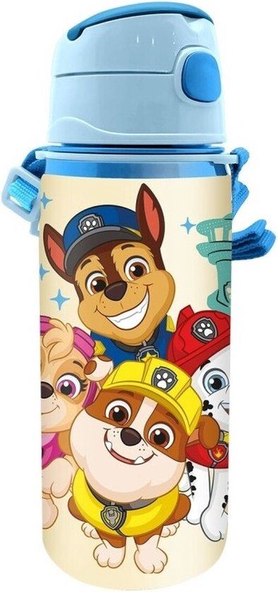 Paw Patrol drinkfles - Blauw - Aluminium - 600 ml