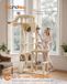 Feandrea Krabpaal, XXL Kattenboom, Sisal, 6 Rustplekken, 202 cm, Beige