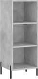 vidaXL Dressoir Betonkleur Houtvezelplaat 34,5 x 32,5 x 90 cm