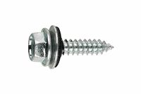 Index AUE256325 Zelftappende zeskantschroef, verzinkt, met sluitring P-25, 6,3 x 25