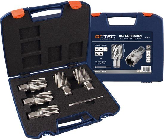 Rotec HSS Kernborenset SILVER-LINE '536W', WLD 19, 6-dlg, ø24-32