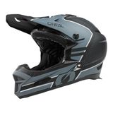 O'NEAL | Casco da Mountain Bike | MTB Downhill | Aperture di ventilazione per il flusso d'aria e il raffreddamento, guscio esterno in ABS | Fury Helmet STAGE V.23 | Adulto | Nero Grigio | Taglia M