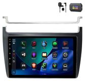 Android radio met 8 inch scherm en 256GB opslag, geschikt voor VW Polo 5 (6R/6C) modellen van 2008-2020, met CarPlay, navigatie, Bluetooth en stuurwielbediening, inclusief GPS