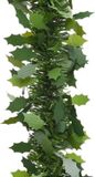 Decoris Kerstslinger - Groen - Kunststof - Hulst - 270 x 10 cm - 2 stuks