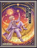 大人の塗り絵 星に願う少年の物語。: 幻想的な星と少年のファンタジー塗り絵