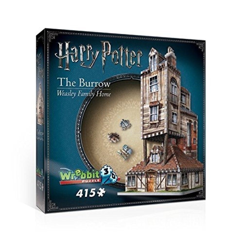 Wrebbit 3D Puzzel - Harry Potter The Burrow 415 stukjes