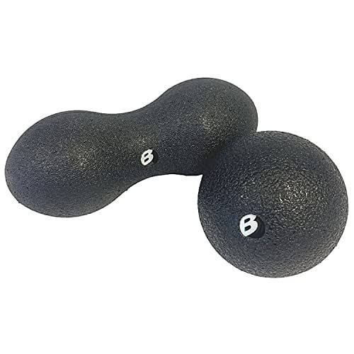 Best Sporting Massagebalset, fasciabollen, 1 fasciabal voor punctuele zelfmassage, 1 x fascia duo-bal voor de massage van grotere spiergebieden, extreem robuust