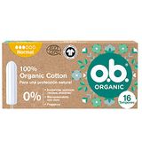 16 Normal Organic tampons van 100% biologisch katoen (1 x 16 stuks)