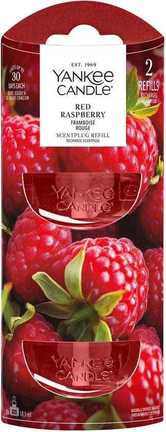 Yankee Candle ScentPlug Geurvullingen Rode Raspberry (2 stuks)