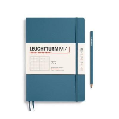 Leuchtturm Notitieboek B5 Softcover Stone Blue Gestippeld