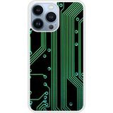 Apple iPhone 13 Texture circuit geek Verstevigd hoesje met sublimatie bedrukking