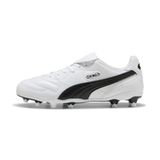 PUMA Unisex King LIGA FG/AG voetbalschoen, wit zwart, 10.5 UK, Puma White Puma Zwart, 45 EU