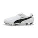 PUMA Unisex King LIGA FG/AG voetbalschoen, wit zwart, 10.5 UK, Puma White Puma Zwart, 45 EU