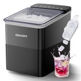 EUHOMY Machine à glaçons, fait 9 glaçons en 2 tailles différentes, avec fonction d'auto-nettoyage.