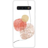 Samsung Beschermende siliconen case compatibel met Galaxy S10 One line rood