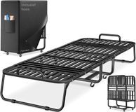 ELONEO Opklapbed 80x200 cm Grijs Metaal
