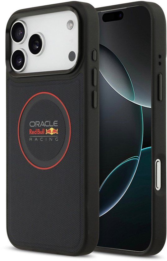 Red Bull Racing Back Cover - iPhone 17 Pro Max - Navy - MagSafe - Meshed PU Leather
