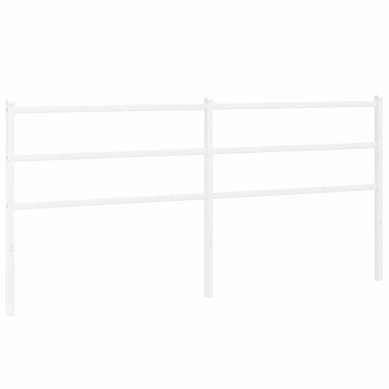 vidaXL Hoofdbord Metaal Wit 200 cm