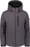 No Excess Capuchon jacket met gecoat stof