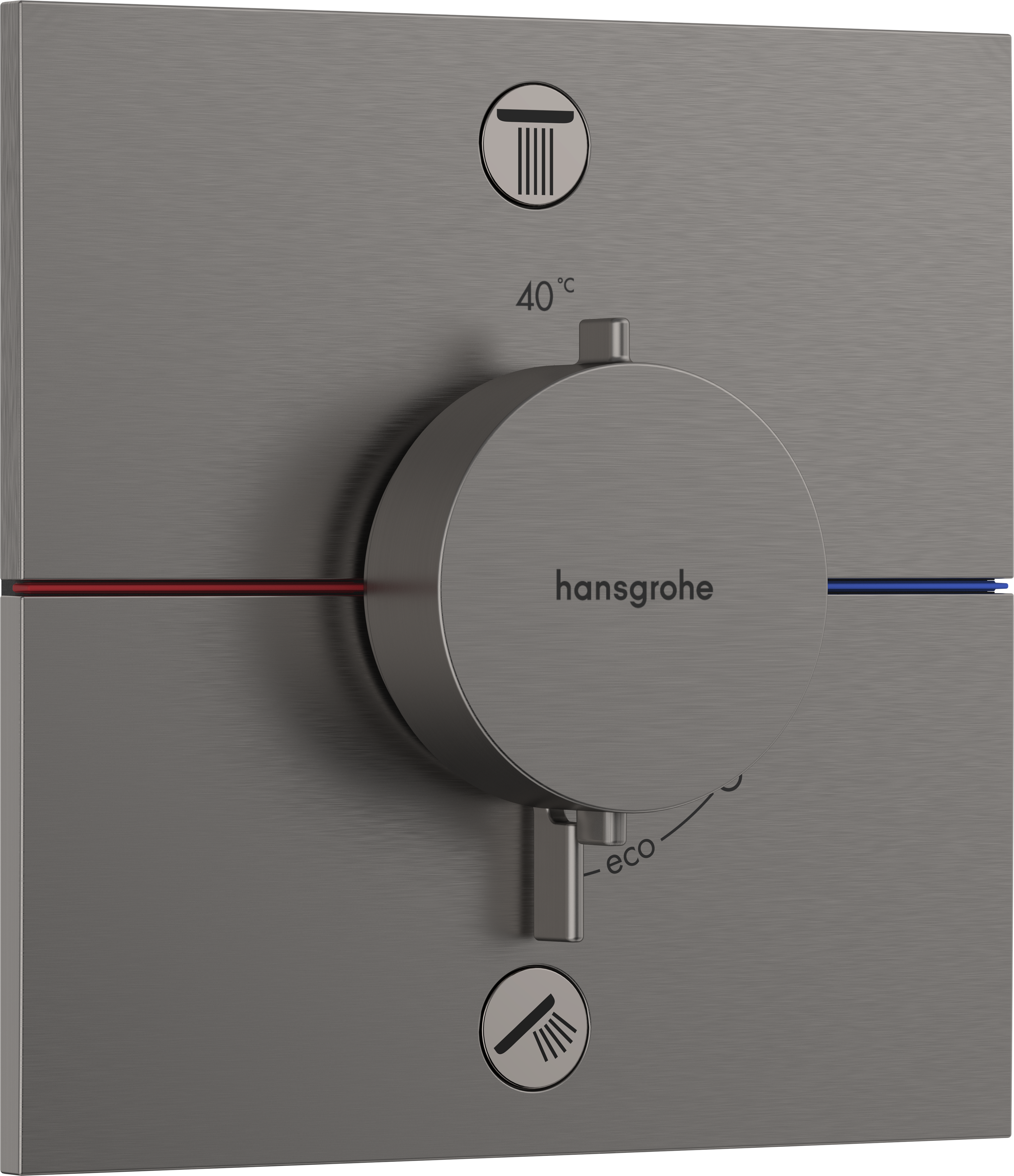 Hansgrohe Hansgrohe Showerselect Comfort E inbouw thermostaat 2 uitgangen brushed black chrome
