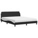 Dover Lit avec matelas similicuir noir et blanc 160x200 cm