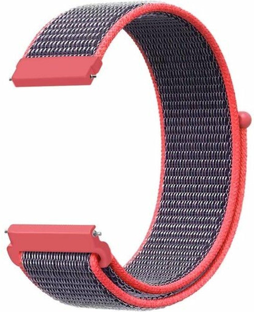 By Qubix Garmin Forerunner 55 / 245 / 645 - Sport Loop bandje - Magenta