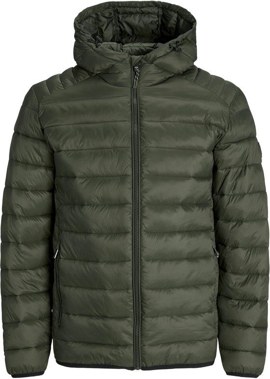 JACK&JONES JJEBRADLEY LIGHT PUFFER HOOD NOOS - Men's Jacket - Rosin - Size L
