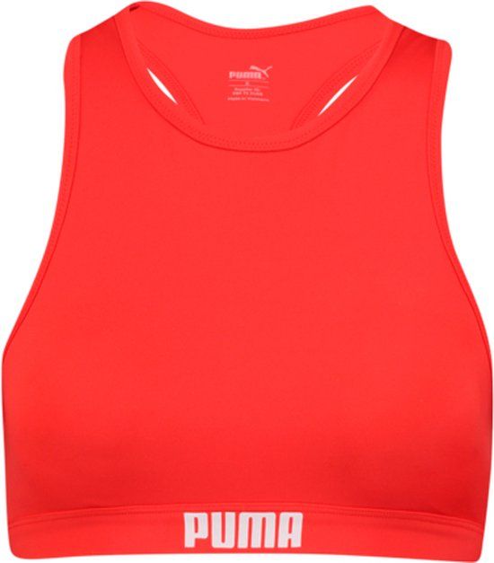 PUMA Women's Bikini Top - Red - Size XL