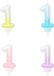 Boland Bougie '1' Pastel