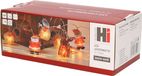 Merkloos Bellatio decorations Kerstverlichting - kerstfiguren - op batterij - 210 cm - Kerstlampjes/lichtsnoeren