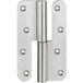 Häfele Paumelle à visser taille 140 mm Poids de porte jusqu'à 60 kg acier inoxydable, DIN gauche - anguleux