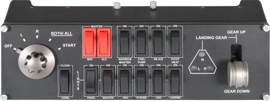 Logitech G Saitek Pro Flight Switch Paneel - PC - Zwart