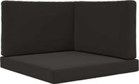 vidaXL Buitenbankkussen Polyester Zwart 80 x 80 cm