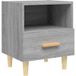 Sonoma Gris Table de chevet 40x35x47 cm