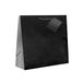 García de Pou 804.56 Boutique zak met trekkoord, 19 + 10 x 27 cm, zwart